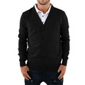 Unisex V-Neck Button Down Cardigan - 100% Acrylic